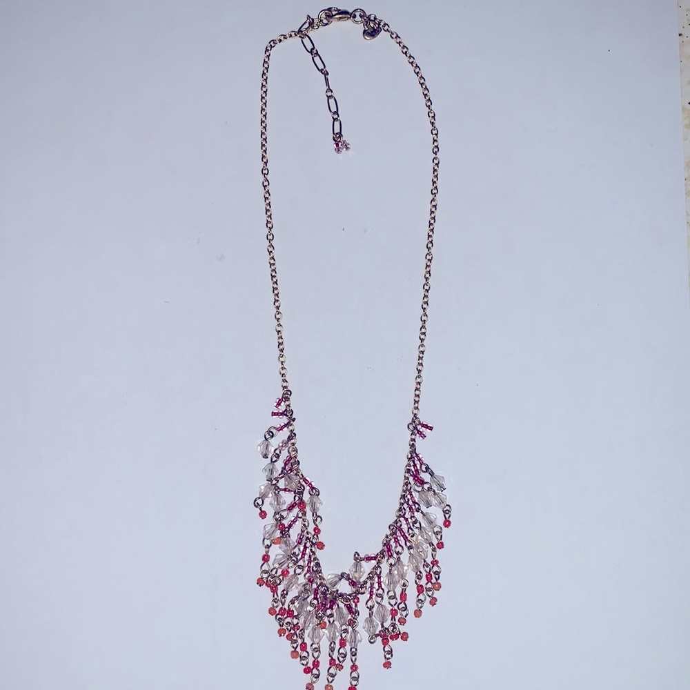 American eagle gold/beaded boho necklace